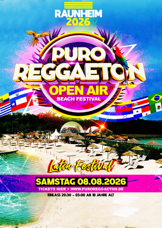 Raumheim 2026  - PURO REGGATON BEACH FEST Open Air